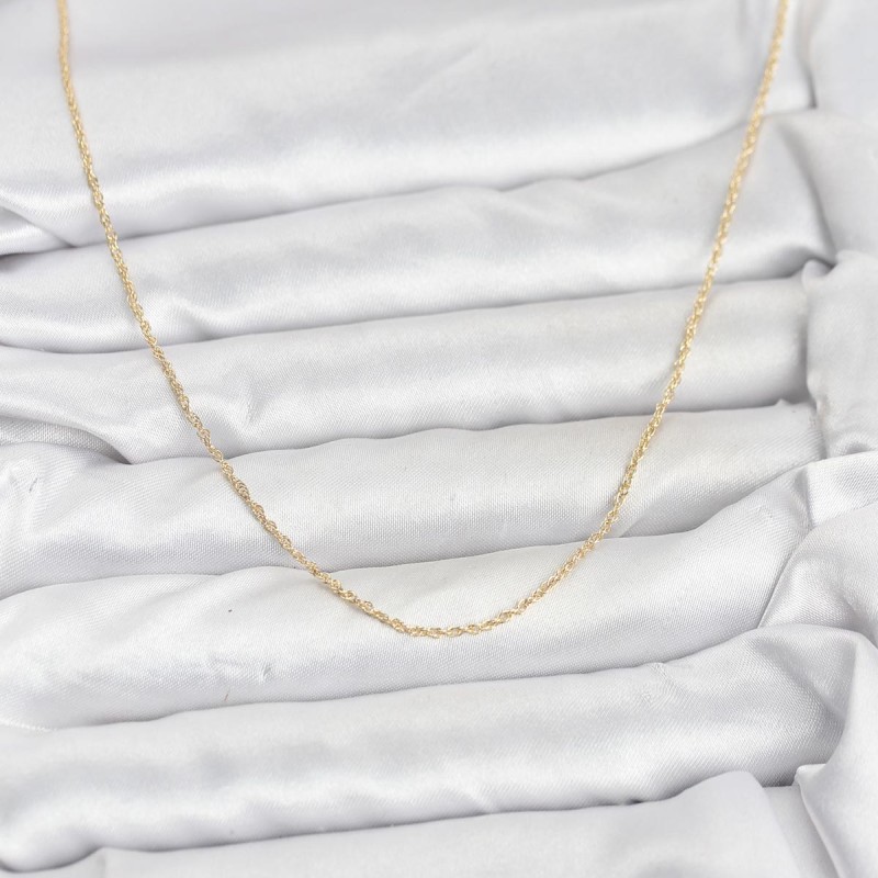 CM 14K Gold Renk Burgu Model 60 cm Kadın Kolye