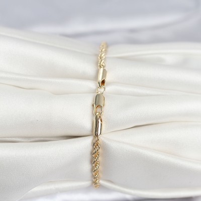 CM 14K Gold Renk Burgu Model Kadın Bileklik