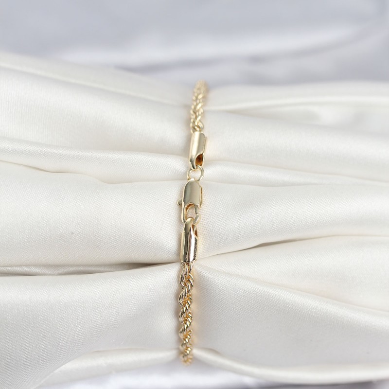 CM 14K Gold Renk Burgu Model Kadın Bileklik