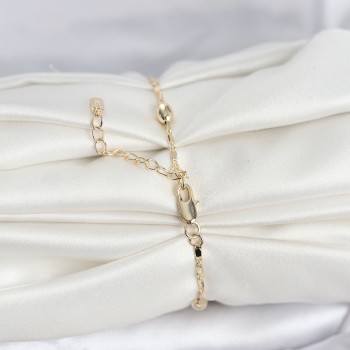 CM 14K Gold Renk Damla Topçuk Model Kadın Bileklik