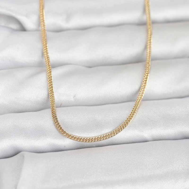 CM 14K Gold Renk Dolgun Zincir Model 60 cm Kadın Kolye