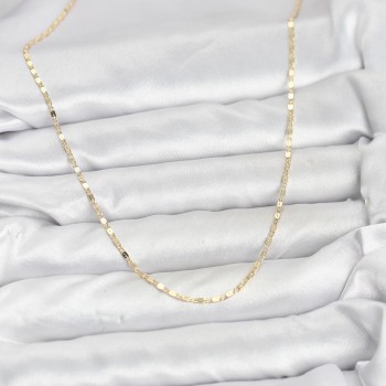 CM 14K Gold Renk Ezme Zincir Model 60 cm Kadın Kolye