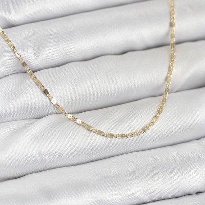 CM 14K Gold Renk Ezme Zincir Model 60 cm Kadın Kolye