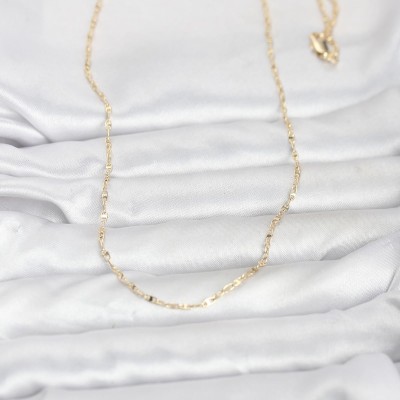 CM 14K Gold Renk Gemici Zincir Model 60 cm Kadın Kolye