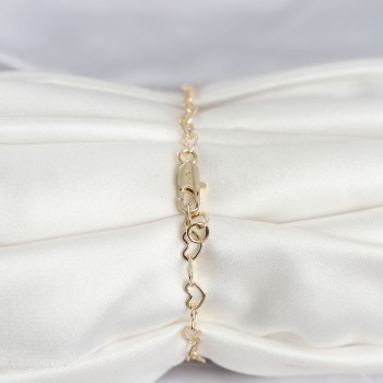 CM 14K Gold Renk Kalpli Zincir Model Kadın Bileklik