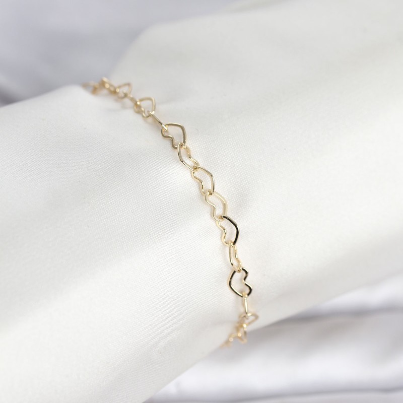 CM 14K Gold Renk Kalpli Zincir Model Kadın Bileklik