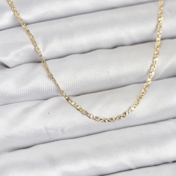 CM 14K Gold Renk Pirinç Lazer Model 60 cm Kadın Kolye