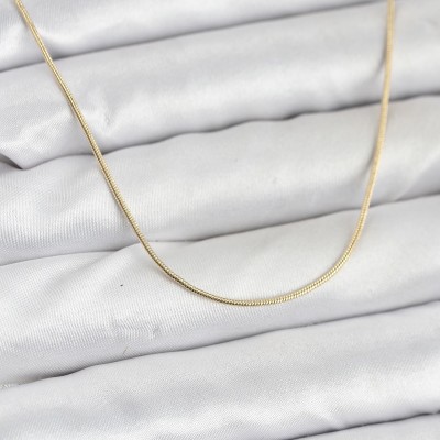 CM 14K Gold Renk Yılan Zincir Model Kadın Kolye