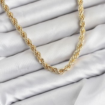 CM Burgu Model Gold Renk Pirinç 60 cm Kadın Kolye