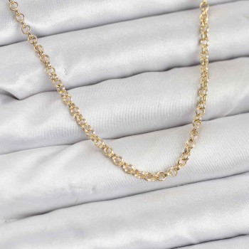 CM Gold Renk Pirinç Halkalı Model Kadın Kolye