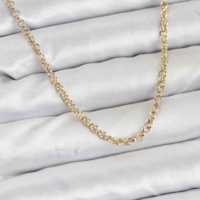 CM Gold Renk Pirinç Halkalı Model Kadın Kolye