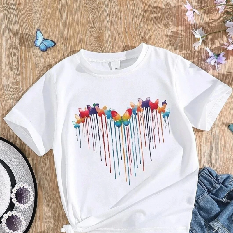 Çocuk   Baskılı T-Shirt - Beyaz