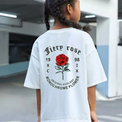 Çocuk   Baskılı T-Shirt - Beyaz