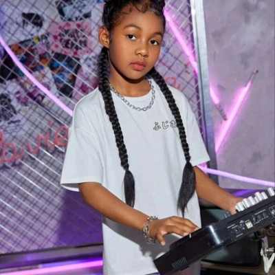 Çocuk   Baskılı T-Shirt - Beyaz