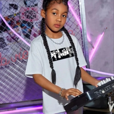 Çocuk   Baskılı T-Shirt - Beyaz