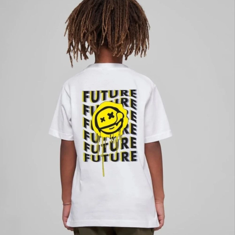 Çocuk   Baskılı T-Shirt - Beyaz