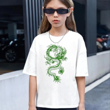 Çocuk   Baskılı T-Shirt - Beyaz