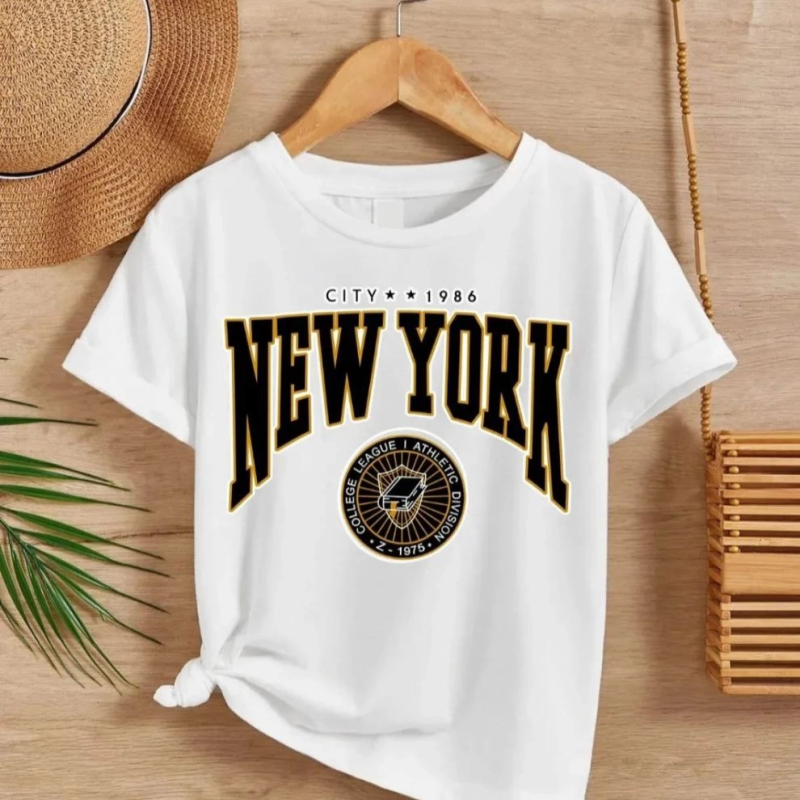 Çocuk   Baskılı T-Shirt - Beyaz