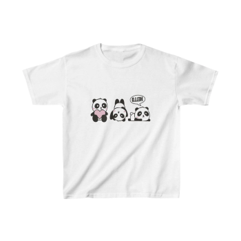 Çocuk Baskılı T-Shirt - Beyaz