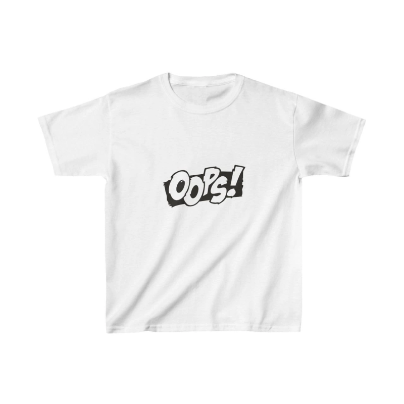 Çocuk Baskılı T-Shirt - Beyaz