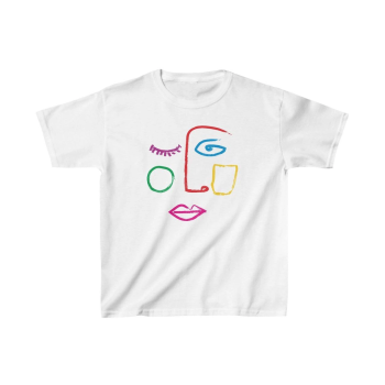 Çocuk Baskılı T-Shirt - Beyaz