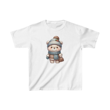 Çocuk Baskılı T-Shirt - Beyaz