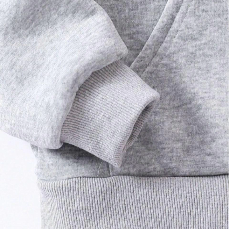 Çocuk   Kapüşonlu Naruto Baskılı Pamuklu Sweatshirt - Gri