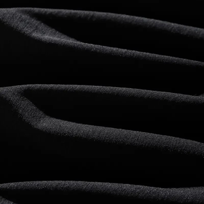 Dağ Grafikli Tişört, Yaz için Büyük Beden Rahat T-shirt - Siyah -