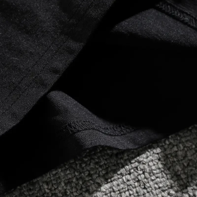 Dağ Grafikli Tişört, Yaz için Büyük Beden Rahat T-shirt - Siyah -