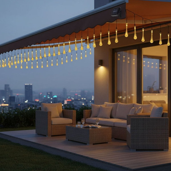 Damla Tasarımlı Solar Dış Mekan Aydınlatma 