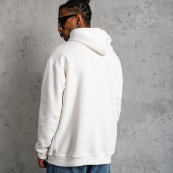 DANKES Baskılı Kapüşonlu Sweat - Beyaz -