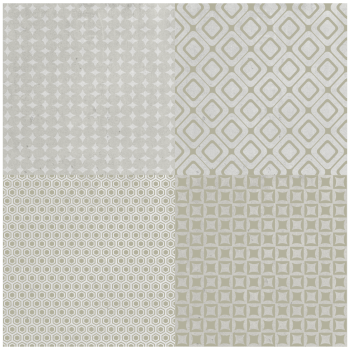 DecoHandy 30x30 cm Kendinden Yapışkanlı  Pvc Karo Mutfak Arası 4 Lü Karışık model  0,36m2