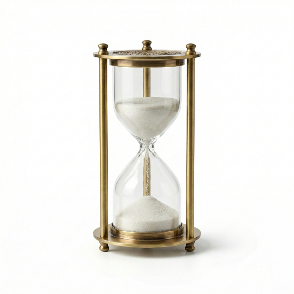 Dekoratif Cam Kum Saati 7x14 cm 