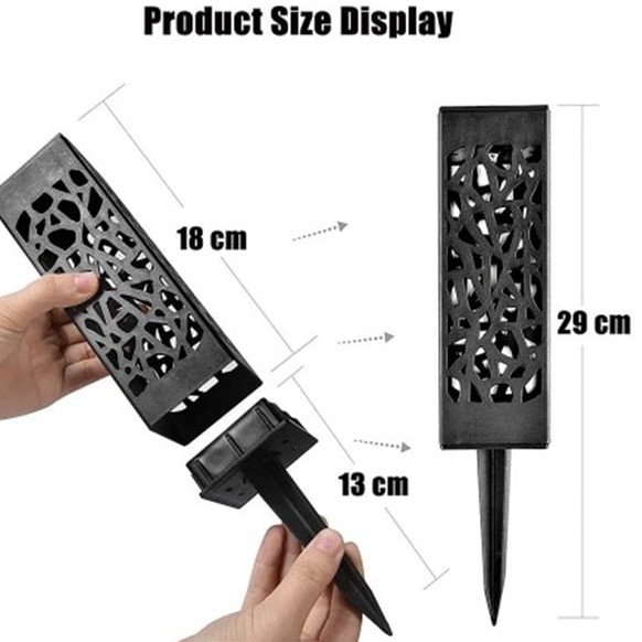 Dekoratif Solar Güneş Enerjili Bahçe Aydınlatması Yürüyüş Yolu Seti (6 Adet)