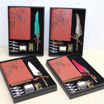 Deri Defterli Divit Hokka Seti Model 1 