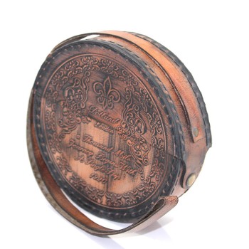 Deri Kılıflı Pirinç Pusula 