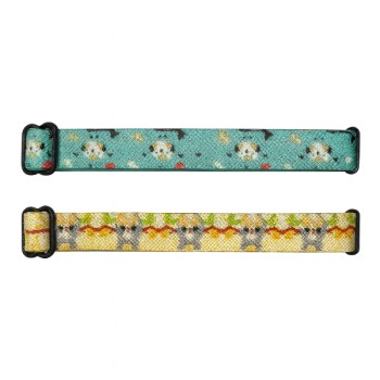 Desenli Zilli Kedi Tasması 