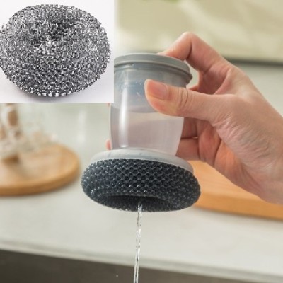 Deterjan Hazneli Telli Bulaşık Fırçası 