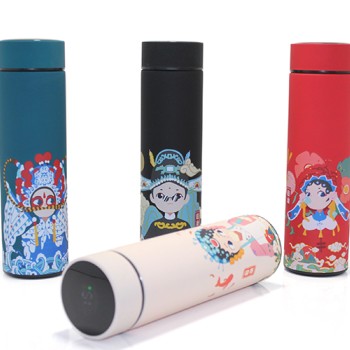 Dijital Göstergeli Paslanmaz Çelik Termos 