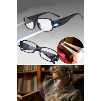 Dinlendirici LED Işıklı Okuma Gözlüğü 