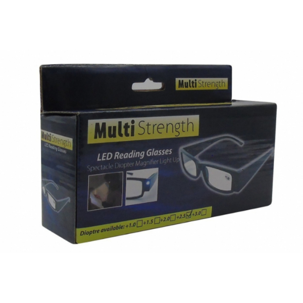 Dinlendirici LED Işıklı Okuma Gözlüğü 