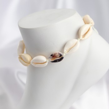 Doğal Kauri Kabuğu Asansörlü Model Halhal