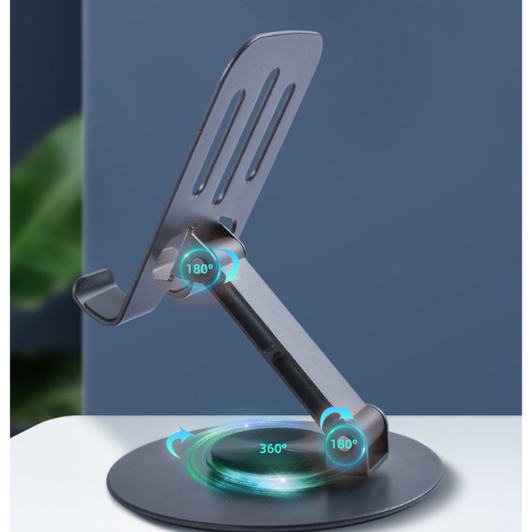 Dönebilir ve Katlanabilir Masaüstü Metal Telefon Tutucu 