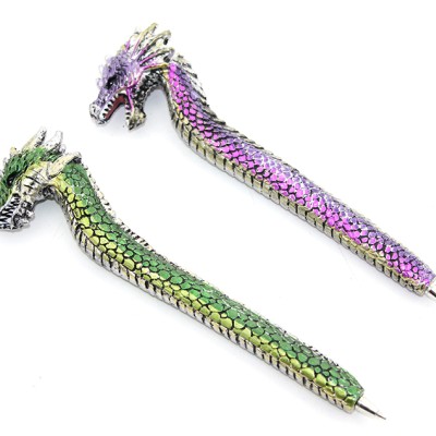 Dragonlu Polyester Tükenmez Kalem 