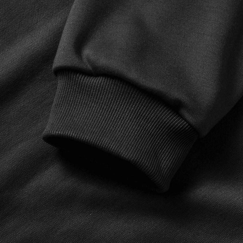 Erkek 10 Kasıma Özel 3 İplik Kapüşonlu Baskılı SweatShirt Hoodie - Siyah