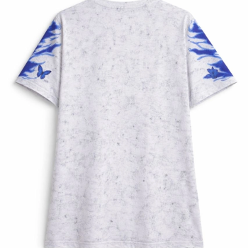 Erkek Asit Yıkamalı Oversize Tişört - Beyaz