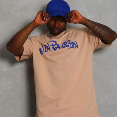 Erkek Baskılı T-Shirt Kısa Kol Bisiklet Yaka Regular Fit Tişört - Bej