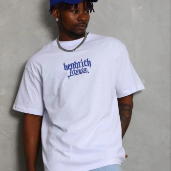 Erkek Baskılı T-Shirt Kısa Kol Bisiklet Yaka Regular Fit Tişört - Beyaz