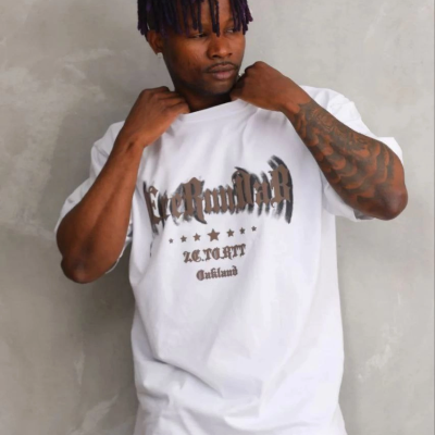 Erkek Baskılı T-Shirt Kısa Kol Bisiklet Yaka Regular Fit Tişört - Beyaz