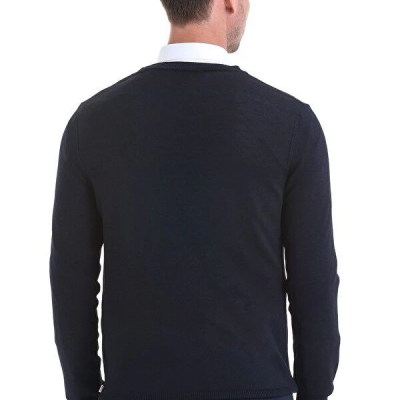 Erkek Bisiklet yaka Kazak Uzun Kol Dokuma Triko - Lacivert